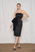 Black Lurex Bow Dress